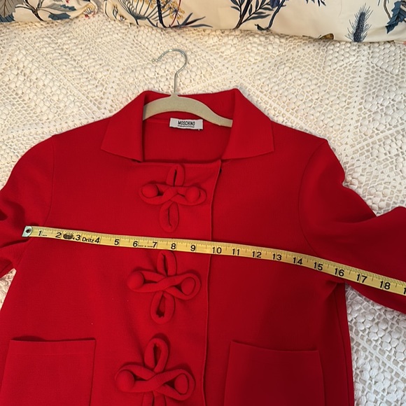 Moschino Cheap and Chic Red Virgin Wool Blazer - Picture 7 of 8